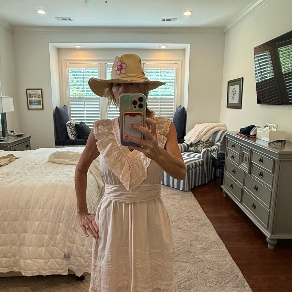 St Roche Wonderland Cream Ruffled Dress